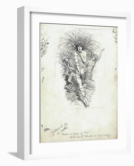 Fairy Queen from 'The Water-Babies' by Charles Kingsley-Edward Linley Sambourne-Framed Giclee Print