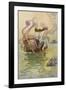 Fairy Riding a Nautilus-Warwick Goble-Framed Photographic Print