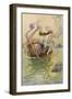 Fairy Riding a Nautilus-Warwick Goble-Framed Premium Photographic Print