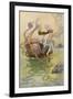 Fairy Riding a Nautilus-Warwick Goble-Framed Photographic Print