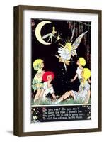 Fairy Riding Bumble Bee-null-Framed Art Print