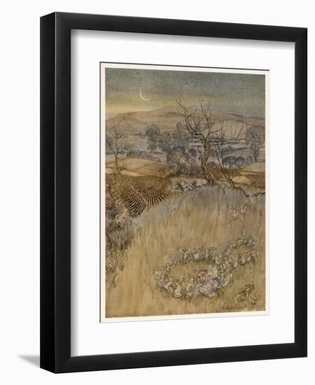 Fairy Ring-Arthur Rackham-Framed Art Print