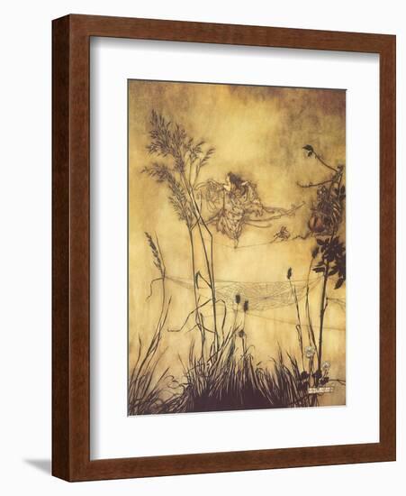 Fairy's Tightrope, 1910-Arthur Rackham-Framed Giclee Print