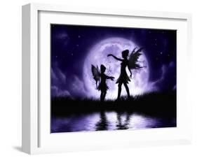 Fairy Sisters-Julie Fain-Framed Art Print