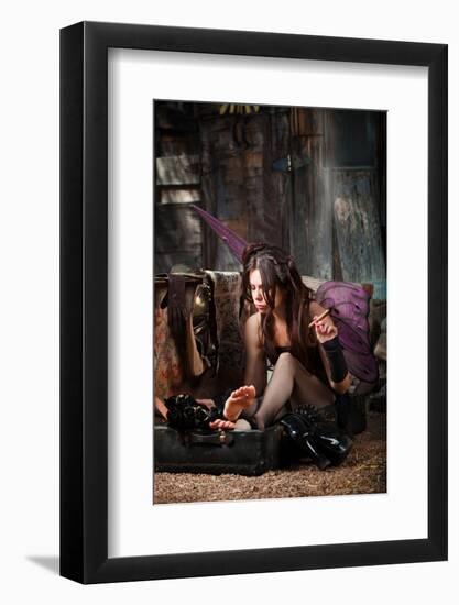 Fairy Smokes Cigar-Creatista-Framed Photographic Print