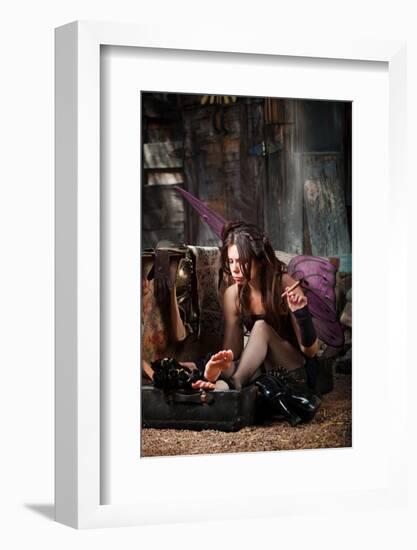 Fairy Smokes Cigar-Creatista-Framed Photographic Print