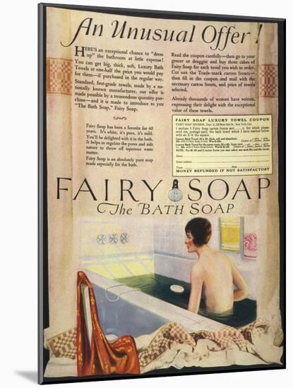 Fairy Soap Advert-null-Mounted Art Print