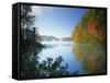 Fairy Stone Lake, Fairy Stone State Park, Virginia, USA-Charles Gurche-Framed Stretched Canvas