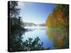 Fairy Stone Lake, Fairy Stone State Park, Virginia, USA-Charles Gurche-Stretched Canvas