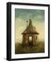 Fairy Tale House, Painted with Acrylic on Paper-Slava Gerj-Framed Art Print