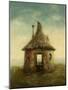 Fairy Tale House, Painted with Acrylic on Paper-Slava Gerj-Mounted Art Print