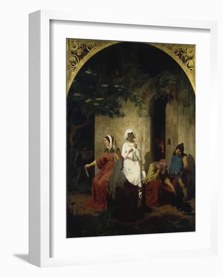 Fairy-Tale Scene, C. 1860-Edward Jakob Von Steinle-Framed Giclee Print