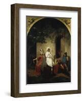 Fairy-Tale Scene, C. 1860-Edward Jakob Von Steinle-Framed Giclee Print