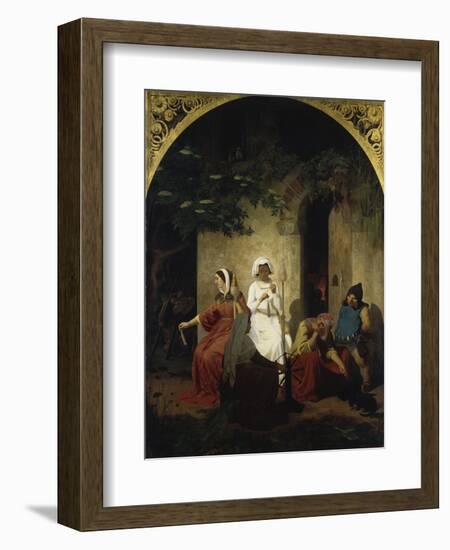 Fairy-Tale Scene, C. 1860-Edward Jakob Von Steinle-Framed Giclee Print