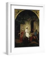 Fairy-Tale Scene, C. 1860-Edward Jakob Von Steinle-Framed Giclee Print