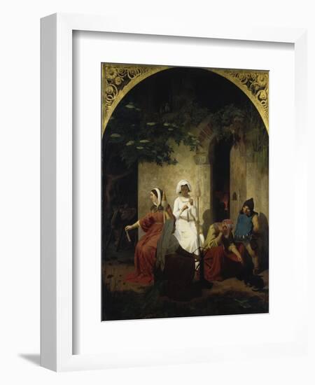 Fairy-Tale Scene, C. 1860-Edward Jakob Von Steinle-Framed Giclee Print