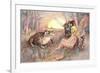 Fairy Talking to Frog-null-Framed Premium Giclee Print