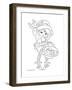 Fairy with a basket-Olga And Alexey Drozdov-Framed Giclee Print