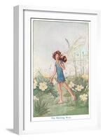 Fairy with Bee on Shoulder-null-Framed Art Print