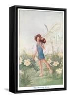 Fairy with Bee on Shoulder-null-Framed Stretched Canvas