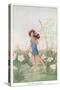 Fairy with Bee on Shoulder-null-Stretched Canvas