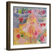 Fairy with Hearts and Flowers, 2006-Hilary Simon-Framed Giclee Print