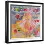 Fairy with Hearts and Flowers, 2006-Hilary Simon-Framed Giclee Print