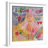 Fairy with Hearts and Flowers, 2006-Hilary Simon-Framed Giclee Print