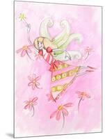 Fairy Yellow Hair-null-Mounted Art Print