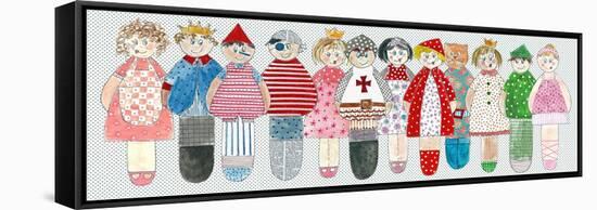 Fairytale Character Dolls-Effie Zafiropoulou-Framed Stretched Canvas