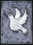 Dove of Peace, 2018 (Linocut)-Faisal Khouja-Giclee Print