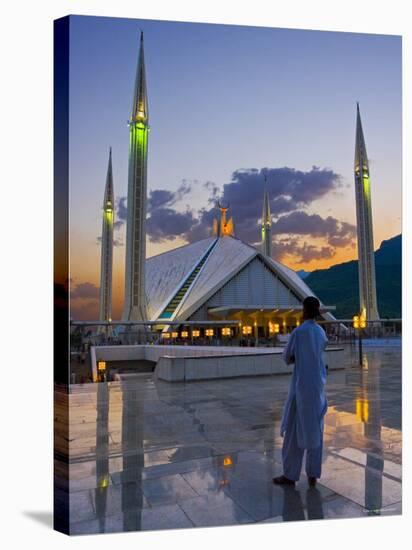 Faisal Mosque, Islamabad, Pakistan-Michele Falzone-Stretched Canvas