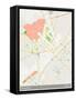 Faisalabad, Pakistan Map-null-Framed Stretched Canvas