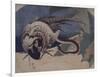 Faisan et serpent-Katsushika Hokusai-Framed Giclee Print