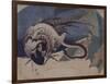 Faisan et serpent-Katsushika Hokusai-Framed Giclee Print