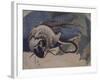 Faisan et serpent-Katsushika Hokusai-Framed Giclee Print