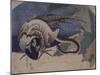 Faisan et serpent-Katsushika Hokusai-Mounted Giclee Print