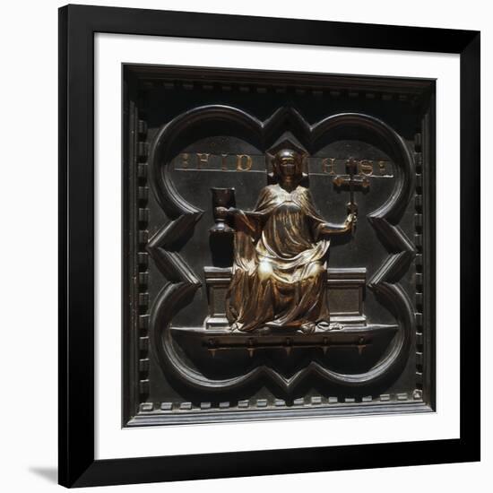 Faith, Bronze Panels-Andrea Pisano-Framed Giclee Print