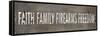 Faith Family Firearms Freedom-null-Framed Stretched Canvas
