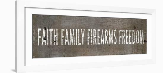 Faith Family Firearms Freedom-null-Framed Art Print