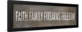 Faith Family Firearms Freedom-null-Framed Art Print