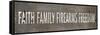 Faith Family Firearms Freedom-null-Framed Stretched Canvas