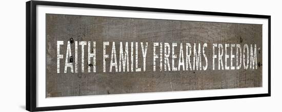 Faith Family Firearms Freedom-null-Framed Premium Giclee Print