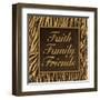 Faith, Family, Friends II-Todd Williams-Framed Art Print