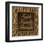 Faith, Family, Friends II-Todd Williams-Framed Art Print