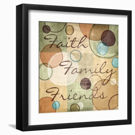 Faith Family Friends-N Harbick-Framed Art Print