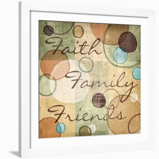 Faith Family Friends-N Harbick-Framed Art Print