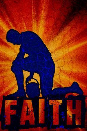 &lsquo;Faith Football Player Sports&rsquo; Print | AllPosters.com