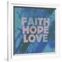 Faith Hope Love I-Vintage Skies-Framed Giclee Print