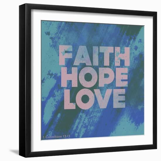 Faith Hope Love I-Vintage Skies-Framed Giclee Print